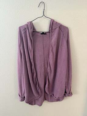 Out From Under Urban Outfitters Purple Hooded Cardigan Size S